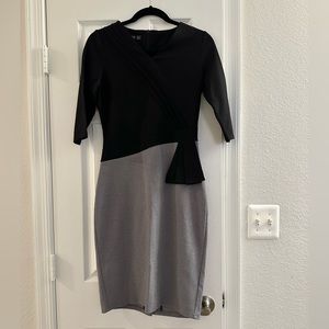 Black and Grey Dress